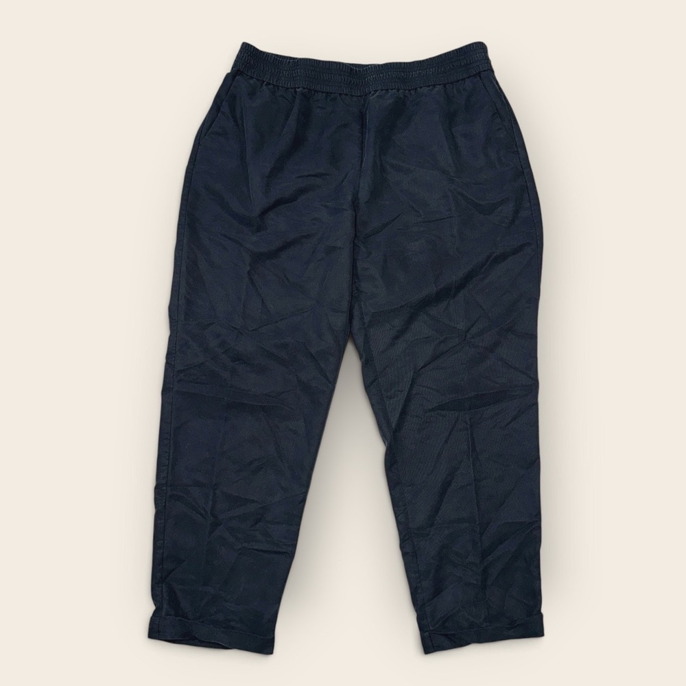 Chicos Pull On Elastic Waist Pants Black Tencel Blend Lightweight Size 2.5 L XL